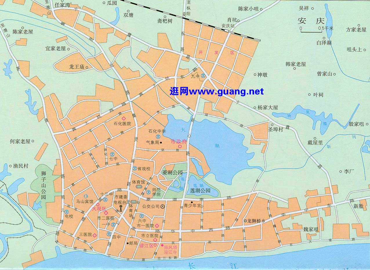 2015年版安庆地图