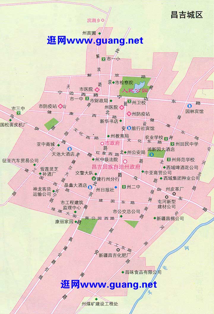 昌吉市区地图