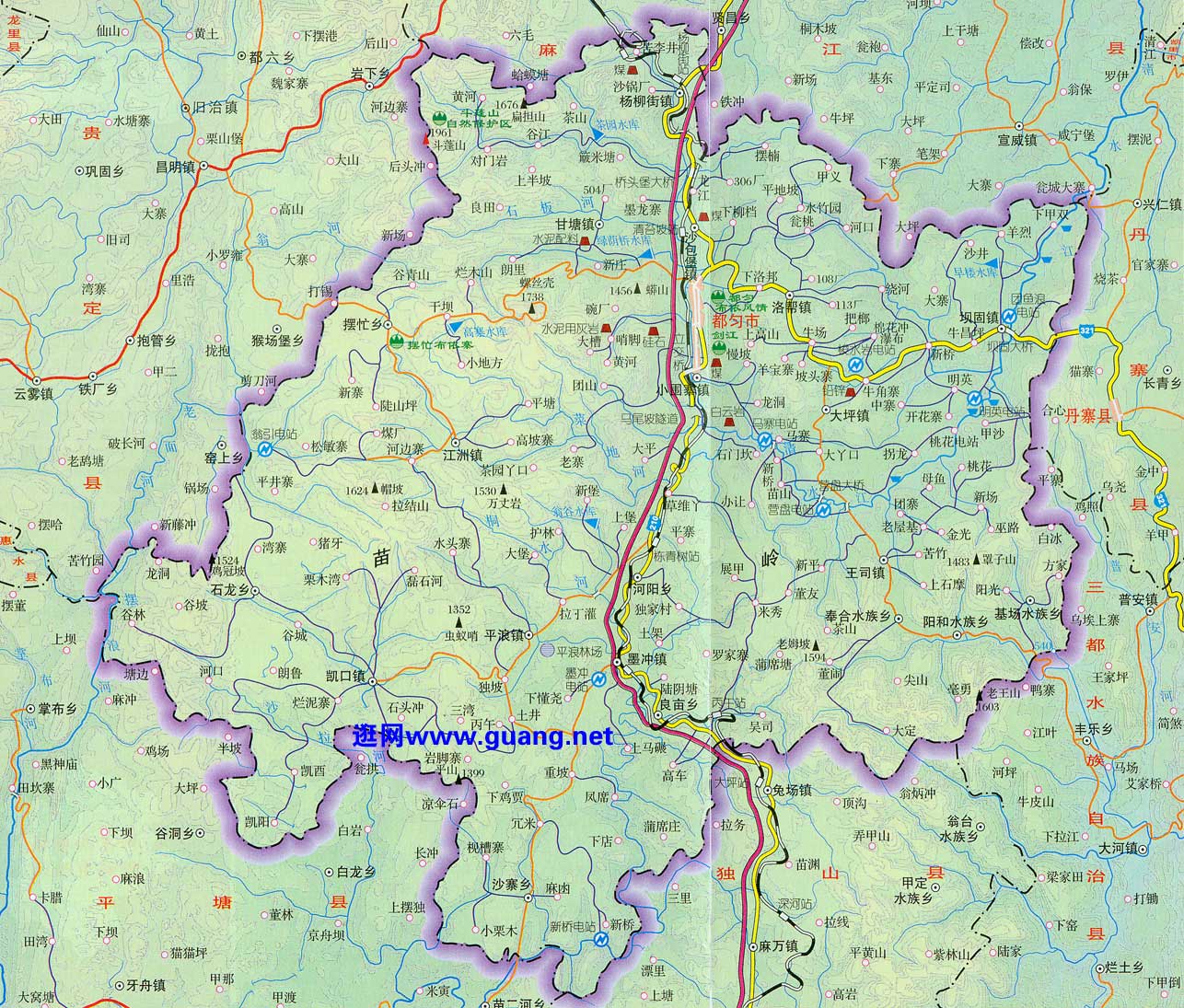 历史地图:贵州(清)高清版大图 20年版贵州都匀地图 赤水市地图_赤水