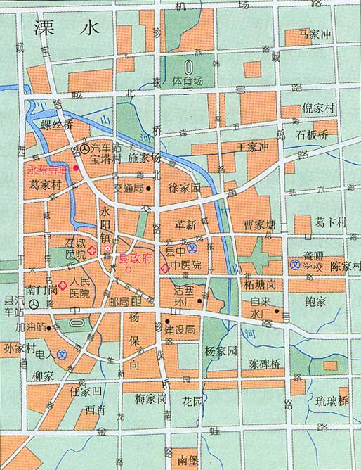 溧水市区地图