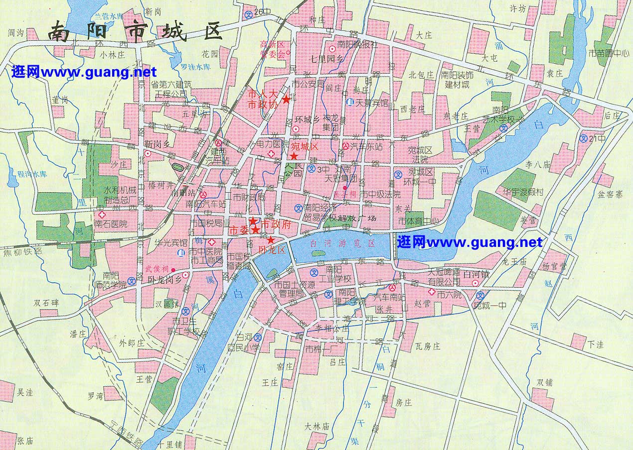 南阳市区地图