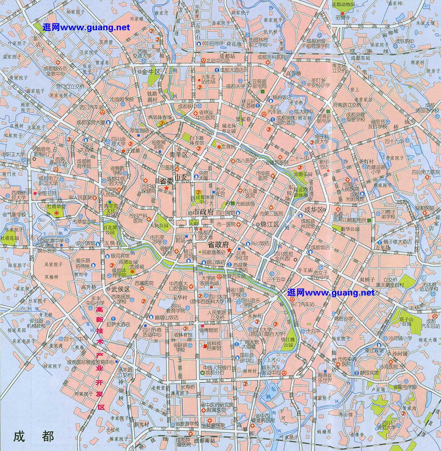 成都市区地图